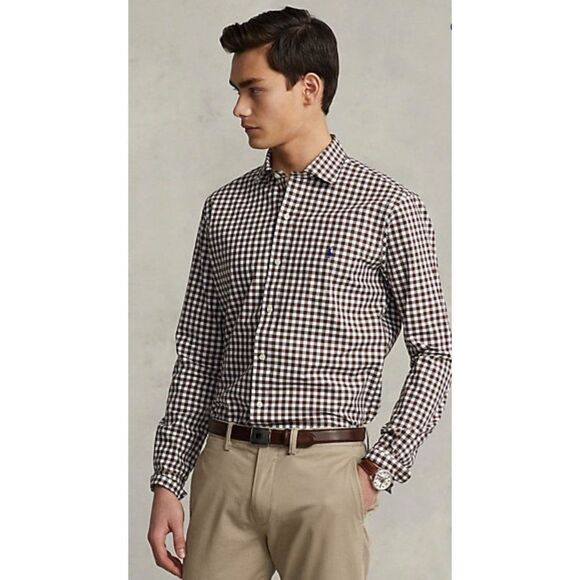 Ralph Lauren Golf Blake 100% Two Ply Cotton Button Shirt Size M - Picture 1 of 10